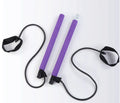 Wholesale Not Easy Deforme Co-friendly Elastic Latex Adjustable Resistance Band Pilates Bar Kit