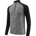 1/4 Zip Printed Spandex Reversible Breathable Sweatshirt Athletic Running Wear Men Long Sleeve Shirts Wholesale Bulk Quick Dry
