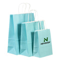 Artistic Logo Reusable Classic Flexo Printed Kraft Paper Bags for Eco-Friendly Food Packaging