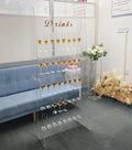 160cm Clear Acrylic Water Bubbly Display Rack Wine Cup Holder Stand Champagne Wall Holder for Wedding Decoration
