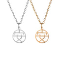 Luxury Chinese Style Good Fortune Happiness Blessing Jewelry for Women's Stainless Steel Fu Character Pendant Peace Joy Necklace