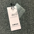 Luxury Custom logo Printed Wig Clothing Boutique 400g 700g Paper PVC Private Label hang Tag with Rope