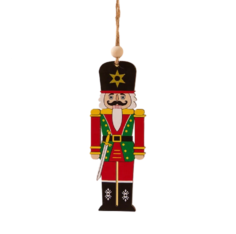 Cheap Good Quality Wood Christmas Tree Decoration Hanging Ornaments