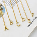 Personalized Multiple Gold Alphabet Initial Necklace 925 Sterling Silver Letter Necklace