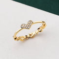 New Hot Selling Fashion Jewelry Engagement Ring Gold Plated 925 Sterling Silver Zircon Women's Wedding Ring for Couples
