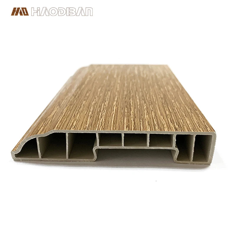 Fireproof Flooring Accessories Molding Profile SPC PVC Skirting 80mm for Wall