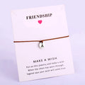 Initial Letter Charm Bracelet Graduation Birthday Friendship Gift Personalized Alphabet Letters Initial Charm Rope Cord Bracelet