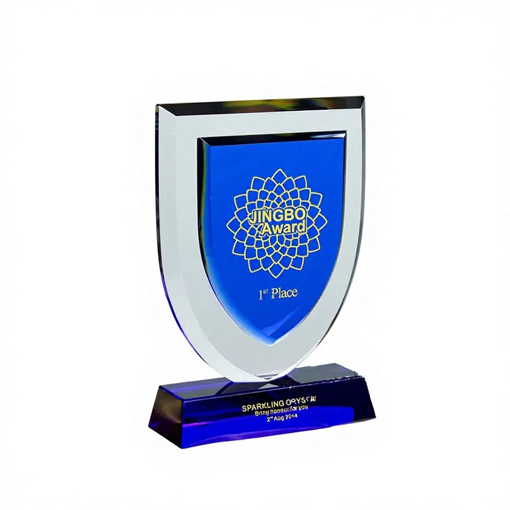 Company Annual Meeting Award Customized Personalized Blank Crystal Glass Medal Trophy for Souvenir Events MegaBDM