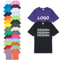 Custom Mens T Shirt Screen Puff Printing Logo 100% Cotton Blank Unisex Tshirt Tee Short Sleeve for Men Women