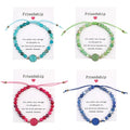 Hanpai Friendship Card Natural Stone 6mm Agate Bracelet Handmade Jewelry Bracelet Beaded Bracelets Wholesale