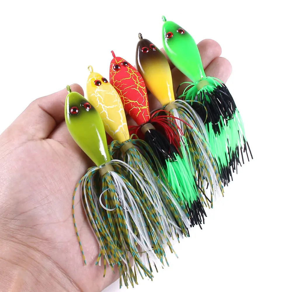 Frog Fishing Lure With Skirt 11CM-8.2G