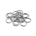 Stainless Steel Metal Blank Keyring Keychain Split Rings Diy Keyfob Keys Ring Lobster Clasp Key Pendant Chains Buckles