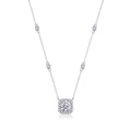 Hip Hop Iced Out Solitaire Moissanite Diamond Pendant Pure 925 Silver Pt950 Plated Gra Certified Moissante Necklaces