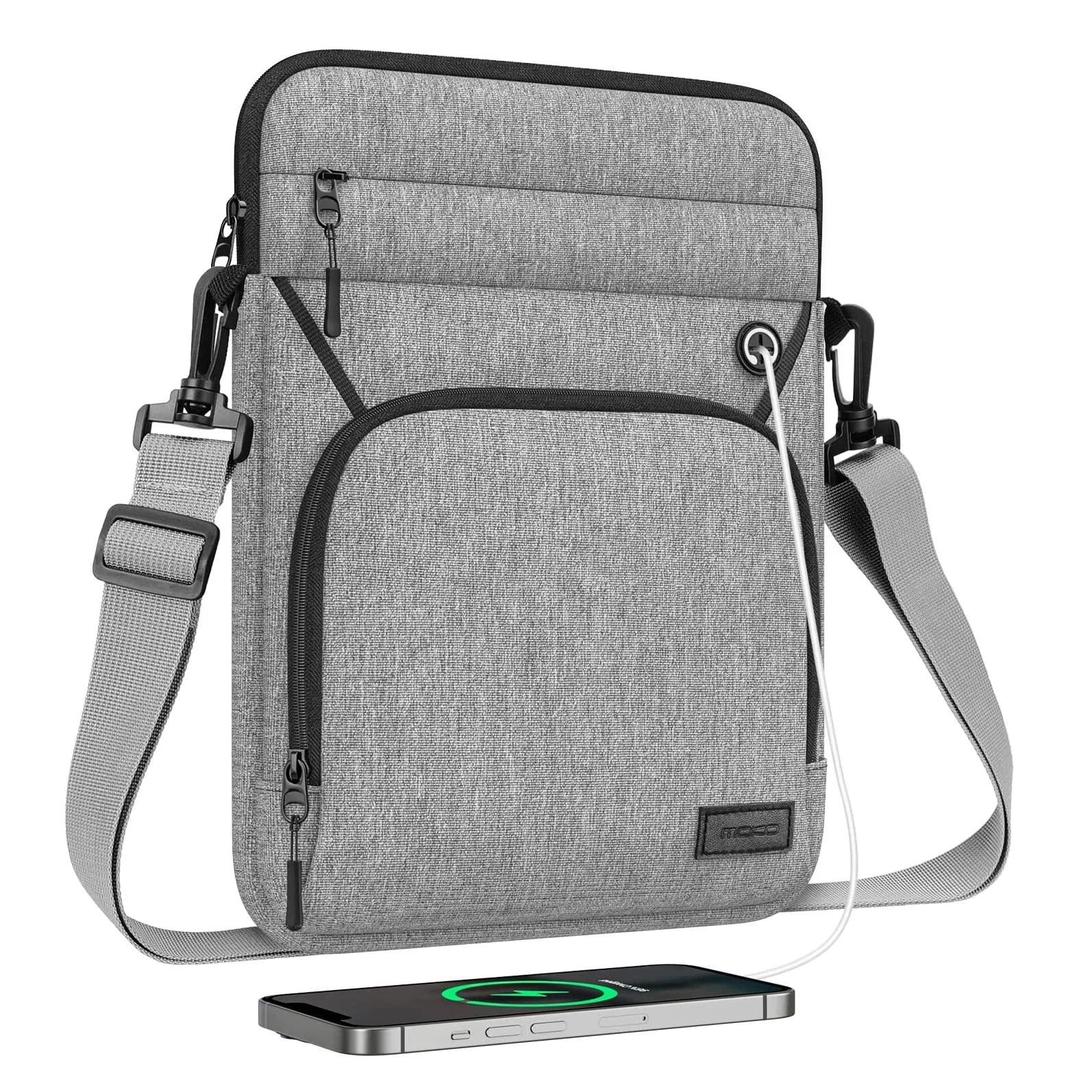 MoKo New Design Portable Zipper Closure Travel Sleeve Bag Shoulder Strap 9 to 11 Inches Fashion Waterproof Tablet Sleeve Bag
