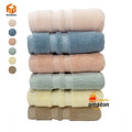 China Manufacturer's 100% Cotton Face Bath Towel Set Custom Logo Super Absorbent Soft Solid Color Compressed