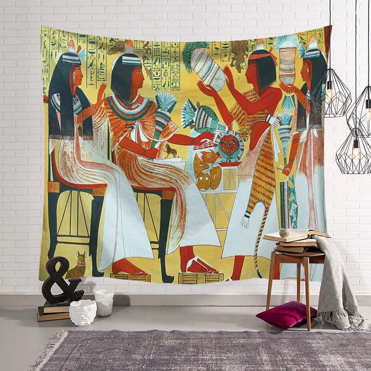 Ancient Egypt Tapestry Wall Hanging Old Culture Printed Hippie Egyptian Tapestries Wall Cloth Home Decor Vintage Tapestry MegaBDM