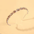 HOVANCI Luxury Fashion Exquisite Oval Crystal Headband Creative Queen Thin Shinny Rhinestone Hairband for Party Wedding