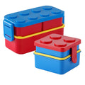 Back to School Building Blocks Lunch Box for Kids School BPA Free Bento Boxes With Spoon and Fork Storage Container  Custom Logo