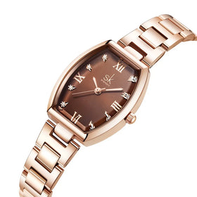 SHENGKE High-end Luxury Fashion Women's Waterproof Quartz Watch Alloy & Stainless Steel Band Glass Dial