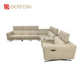 New Design Living Room Furniture Sectional Sofa L Shaped Corner Recliner Leather Sofa