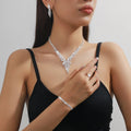 Wholesale Accessories Bridal Jewelry Set - Luxury Necklace & Earrings for Wedding Dress Matching