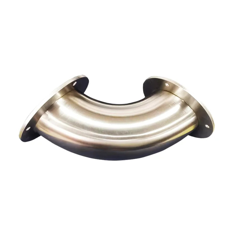Custom Stainless Steel 90 Degree Flanged Elbow Pipe Bending Service Heavy Duty Welded Flange Bent Tube Pipe Spool Precision