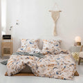 Wholesale High-end Household Bedding king Size Comforter Cover Polyester Print Ivory Queen Duvet Cover Sets