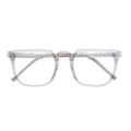 Classic Square Clear Blue Light Acetate Glasses Frames Optimal for Diamond Face Shape Oculos De Acetato