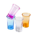 4 Colors Plastic Shot Glasses Solid Color Party Shot Cups for Events & Home Bars