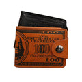 Factory Directly Supply Retro Short Men's PU Leather Dollar Wallets