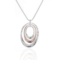 Boho Hammered 3 Circle Pendant Handmade Earth Ocean Necklace Jewelry for Women