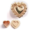 Typical Manufacture Women Retro Heart Shape Portable Jewel Case Packing Gift Box