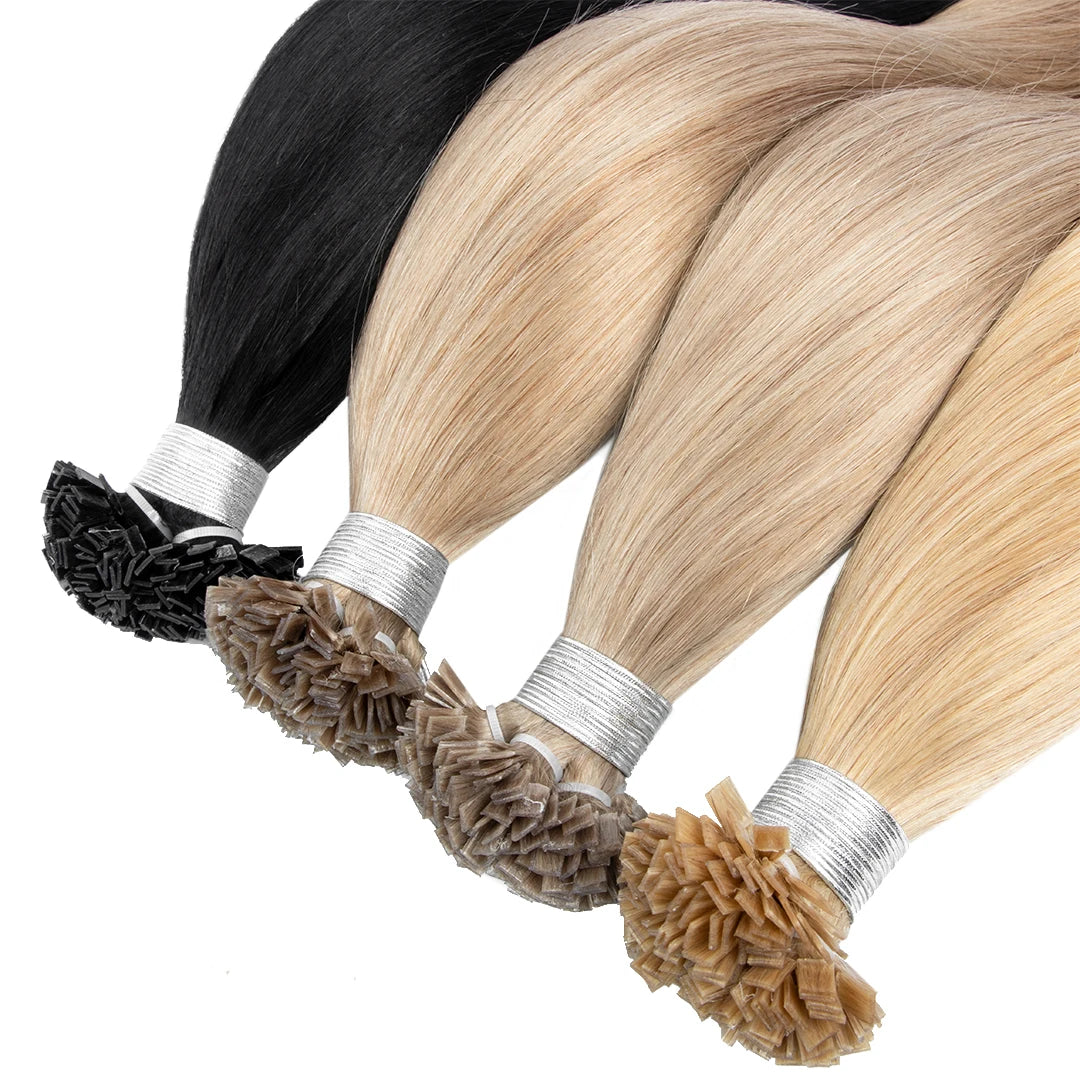Hot Selling Wholesale Best Quality Super Double Drawn Cuticle Aligend Soft 100human Flat Keratin Tip Hair Extension