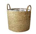20cm Grass Flower Pot Special Green Plant  Handmade Flower Basket with Handle