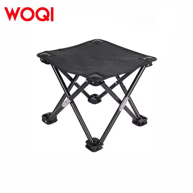 WOQI Portable Folding Camping Stool Modern Design  Metal Chair with Carry Bag for Outdoor & Park HikingStyle