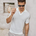 Custom Design Logo Knitwear Knitted Pullover Top  Cotton  Short Sleeve Summer Golf Mesh Crochet Men Polo Shirts
