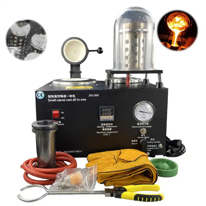 Boasta 2L Lost Wax Cast Jewelry Tools Casting Equipment Gold Smelt Vacuo Metal Melting Furnace Jewellery Vacuum Casting Machine