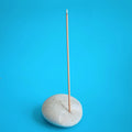 DIY Natural Crystal Pebble Stone Oval Shape Stone Opalite Incense Holder Home Decoration Semi-precious Stone Crafts
