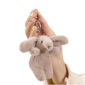 Greenmart 10cm Soft Colorful Embroidered Rabbit Keychain Cute Plush Toy Filled with PP Cotton for Kids Easter Day Fun Gifts