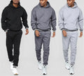 Luxury Winter Streetwear Sportswear Pullover Mens Hoodie 2 Piece Tracksuit Joggers Men Print Regular Fit Sweat Suits Set 100%