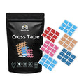OEM Crosshatch Pain Patches Low MOQ Rayon Kinesiology Cross Tape Non-Elastic for Acupuncture Scar Scars and Muscle Pain
