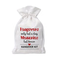 Custom Logo Printing Silk Wedding Party Decoration Bags Drawstring Satin Survival Hangover Kit Bags
