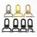 Meetee BF949 13-26mm Bag Accessory Removable Screw Hook Swivel Lobster Carabiner Bag Strap Trigger Snap Clasp D Tail Buckle