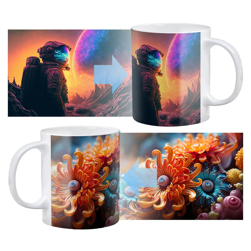 Customized Handle Mug 16 oz Coffee Mugs for Gift F Custom Ceramic Color Glazed Mugs
