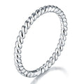 CAOSHI Factory Customable Contracted Style Silver Plated Twisted Finger Rings for Women Fashion Hip Hop Party Gift Jewelry Rings