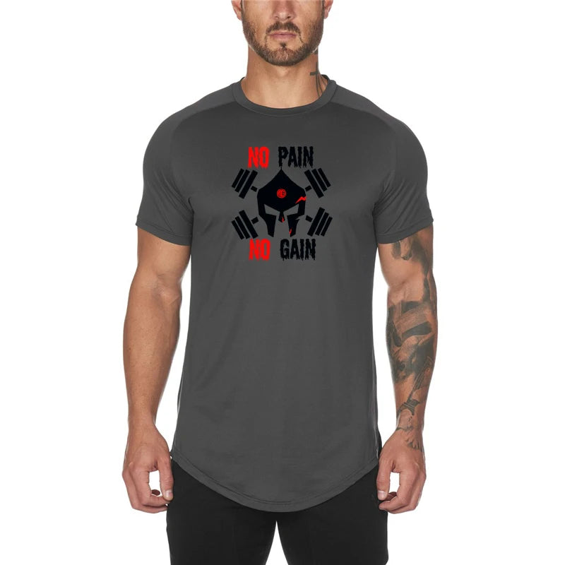 Drying-fast Sport Men's T-shirts Breathable Soft Sports Wearing Crew Neck Mesh Clothing for Men Casual Running T Shirt