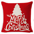 Christmas New Embroidered Ins Style Cotton Pillow Cover for Home Sofa Decoration Simple Christmas Decorations for Bedroom