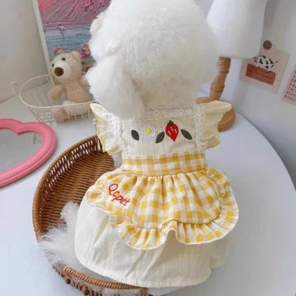 HW Yellow Checkered Dress