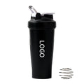 Custom Logo BPA Free Plastic 20oz Protein Shaker Bottle with Mixing Spring for Fitness Event Giveaways