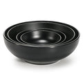 Wholesale Korean Style 4.6/5.6/7/7.5/8.5 Inch Black Melamine Dinner Bowls Rice Soup Bowl Round Melamine Bowl